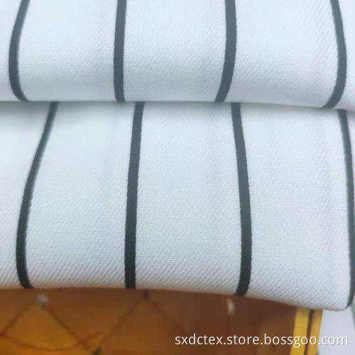Warm Outdoor Slim Striped Twill Rayon Fabric